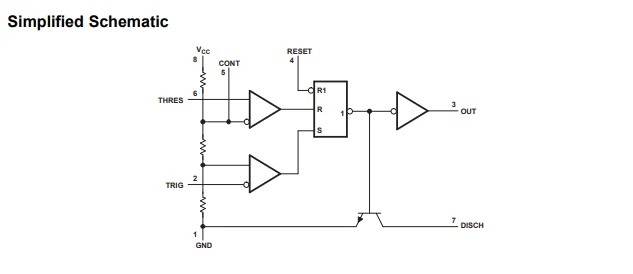 555 型定时器/振荡器 (单) ic 100 khz 8-pdip ne555n ic ne 555 ne