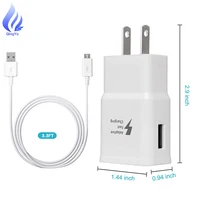

Wall Charger Adapter Fast Charger Kit for Samsung Galaxy S7/S7 E/S6/S6 E/Note5/4 /S4/S3, USB 2.0 Fast Charging