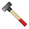 Stone hammer with carbon steel forged head wooden handle ring neck protection