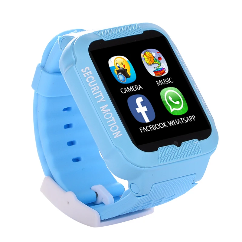 

New arrival Anti Lost Waterproof K3 Kids Smart Watch LBS SOS GPS Children Track Watch 1.54 inch with Camera, Pink blue