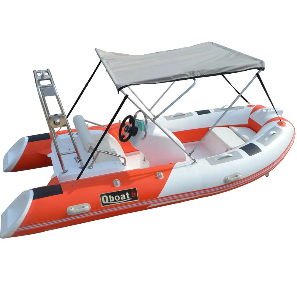 
CE 3.9m Outboard Motor Hypalon Material Rigid Inflatable Boat China Rib Boat For Sale 