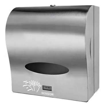 
stainless steel auto cut paper towel dispenser, jumbo roll toilet tissue dispenser. 