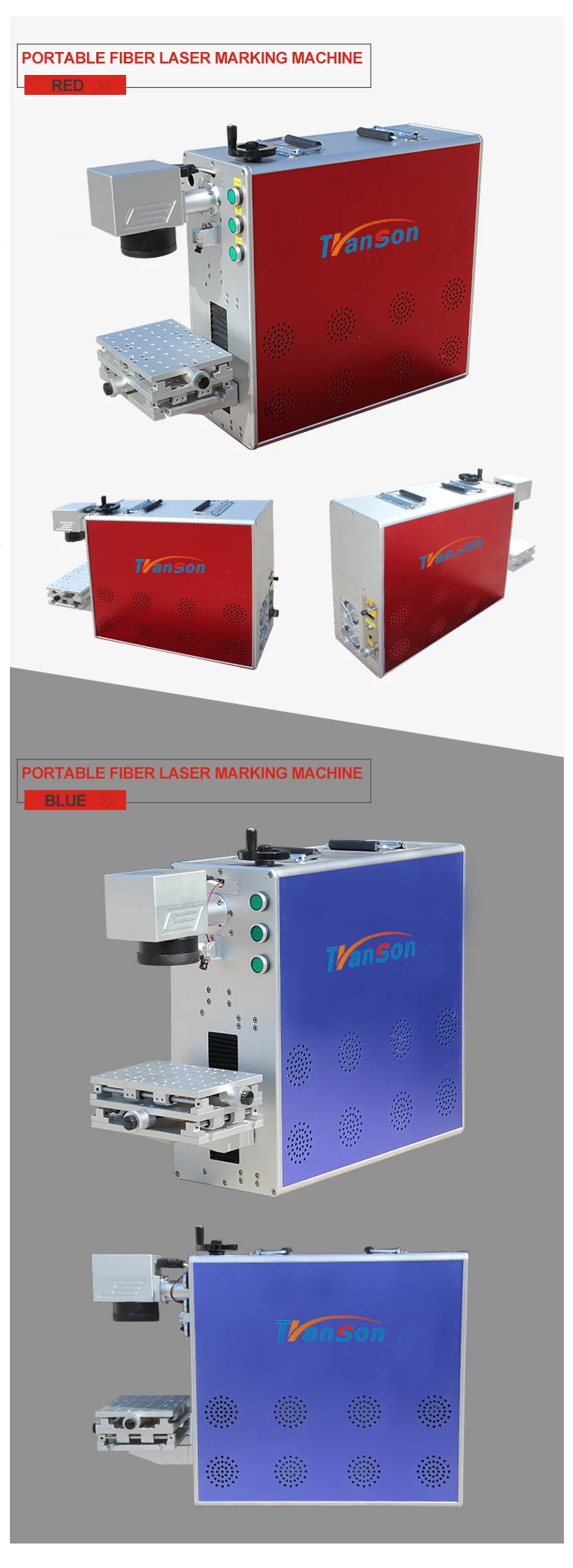 20w portable fiber laser marking machine for engineering plastics