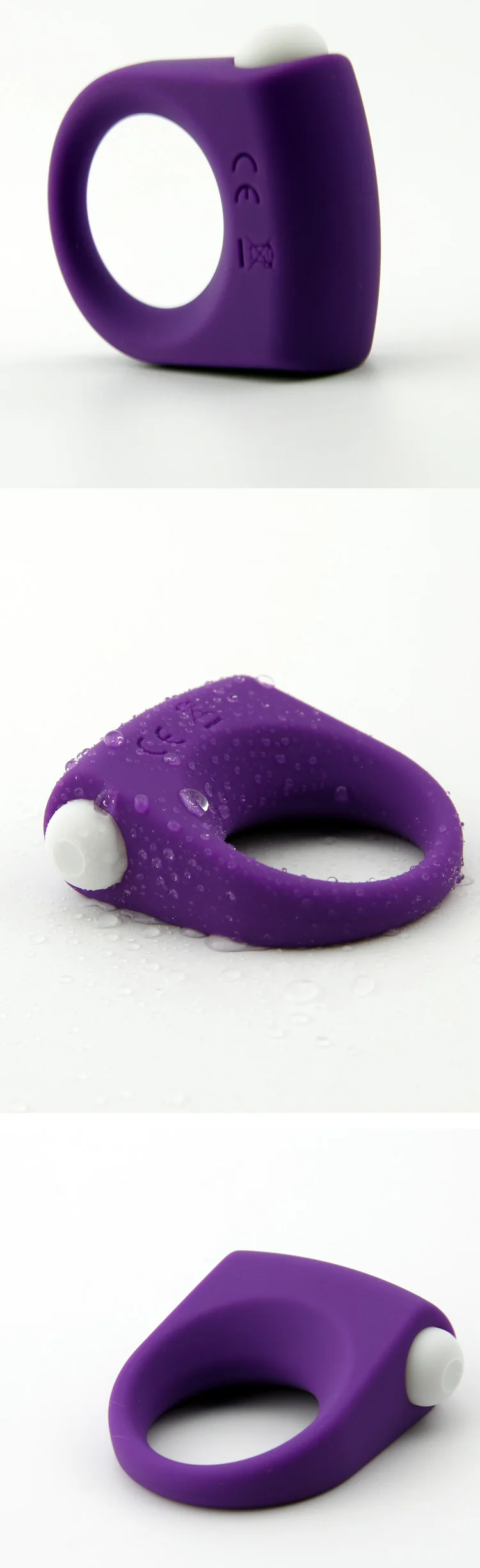 Amazo Popular Vibrating bullet Sex toy pussy ring rubber cock ring Male sex ring