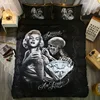 Amazon Hot sale 3Styles Selectable Microfiber 3D Print Monroe Horror Element Design Comfortable 3D Bedding Set