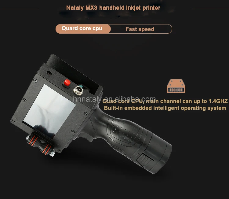 Nataly MX3 Mini Lot Number Barcode Batch Code Qr Code Expiry Date Code Handheld Inkjet Printer With Wifi link