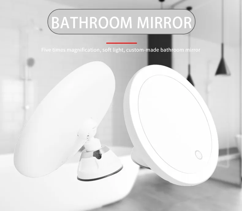 Wall mounted Touch Screen Bathroom Vanity Gooseneck Mirror