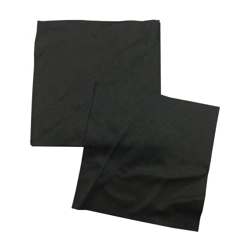 100 Polyester Disposable Black Lint Free Class 100 Dust Free Cloth ...