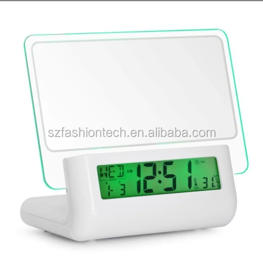Newest Talking Message Board LCD Clock with LED backlight / LCD calender with USB hub