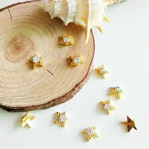 Shandie Special Unique Nail Art Design Star with Rhinestone Alloy Accessories 3D Nail Art Decoration Supply