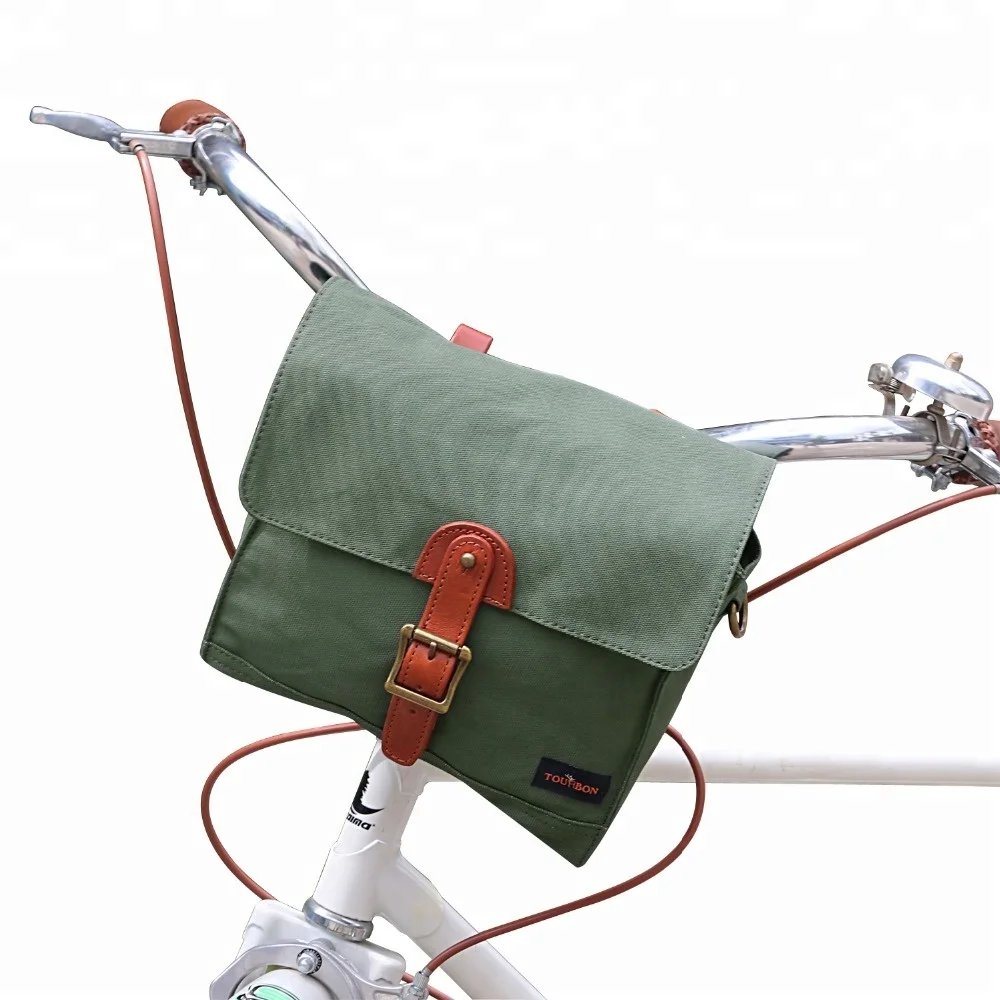 

HIBO waxed Canvas Waterproof Bicycle Accessories Repair Kits Bags, Green