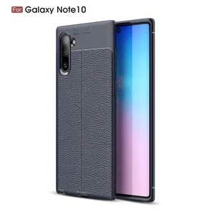 2019 Universal tpu shockproof leather grain smart phone case for Samsung Galaxy Note 10