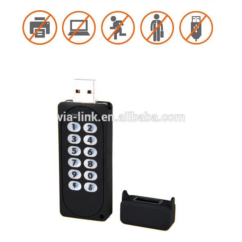 Usb 3.0 256 Bit Aes Encrypted Flash Drive With Keypad 64gb Or 128gb