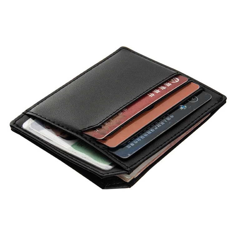 

2021 handmade mens credit card small slim leather wallet