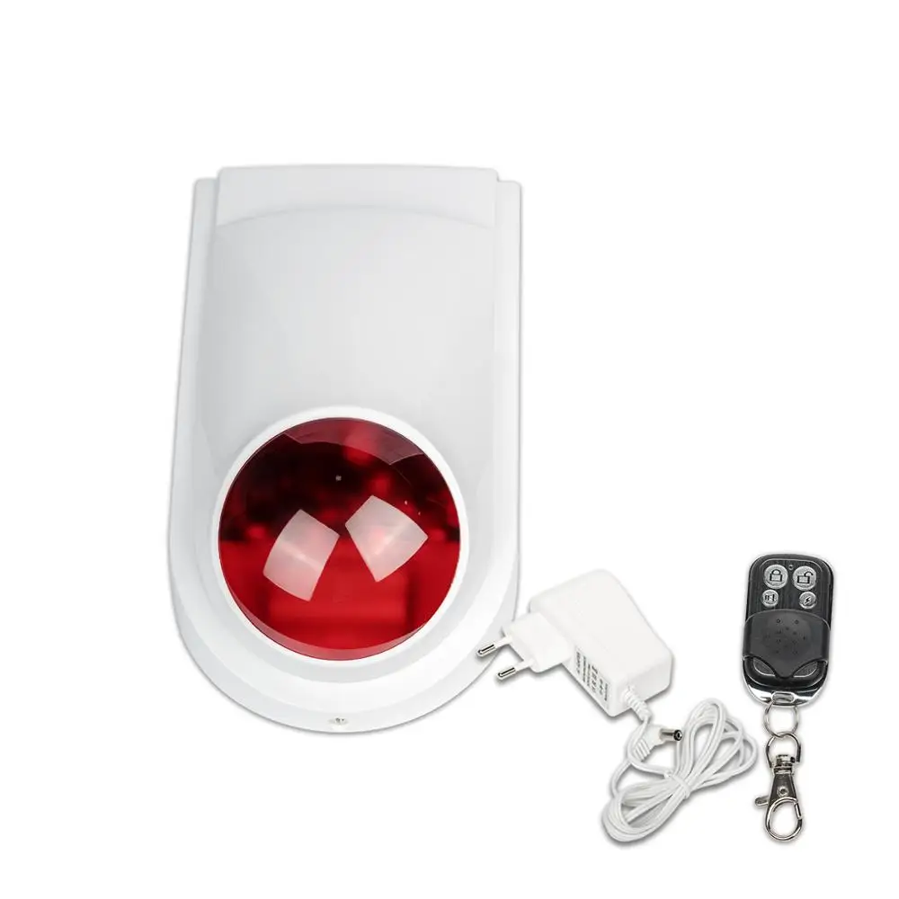 China Wholesale New Battery Operated Tuya Wireless Wifi Remote Control Alarm Siren With 130db