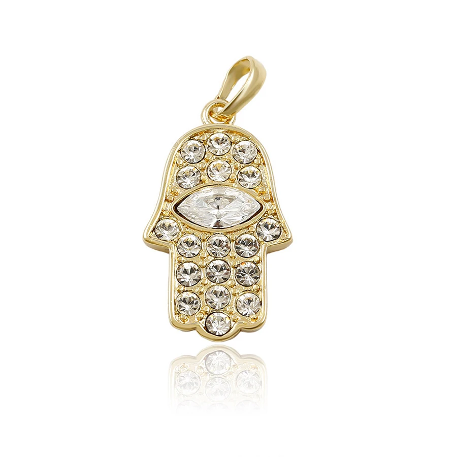 

31218 xuping fashion crystal pendant, wholesale indian jewelry diamond hamsa pendant