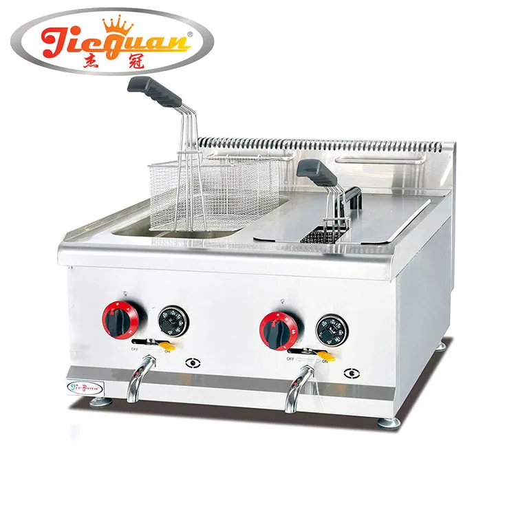 Potato Chips Fryer/lpg Gas Deep Fryer/table Top Deep Fryer Gf72 Buy