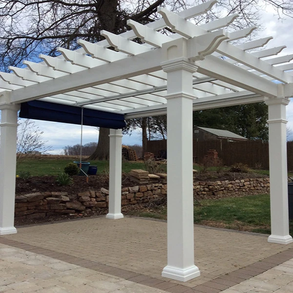 

Discount modern Powder Coat Aluminum Pergola, White,black,customized colors