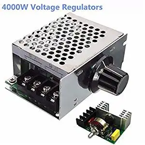 DZS Elec AC 220V 4000W Voltage Regulator Dimmer Motor Speed Controller 10V-220V Large Power AC SCR Voltage Regulation Dimming Tempering Power Monitor Regulator Module