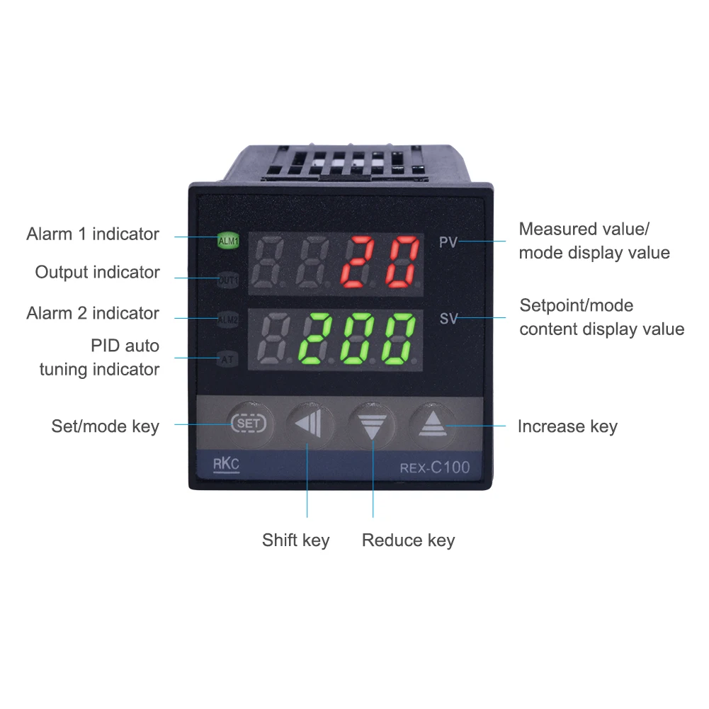 Thermostat Intelligent Rkc Rex-c100 Temperature Control Temperature 