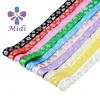 New Arrival Silver Foil Snowflake Folded Over Elastic Metallic Elastic Ribbon