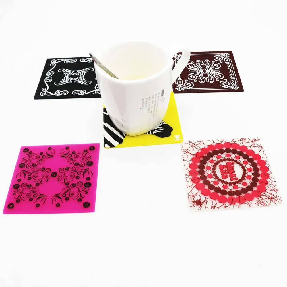 Cheap Custom Double Sided Drink Beer Wine Coffee Soft Pvc Rubber