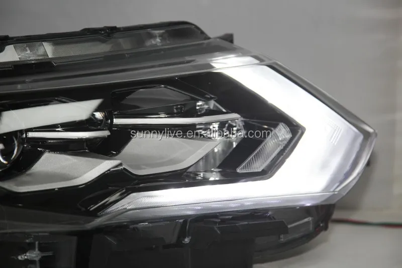 For NISSAN X-Trail Rogue LED Head Light 2017 Year Black Housing LD