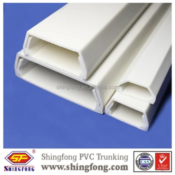 House Decoration Pvc Plastic Cable Wire Wall Trapezoid Casing