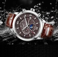 

Automatic Mechanical 3ATM Waterproof Stylish Leather Watch for Men 2019