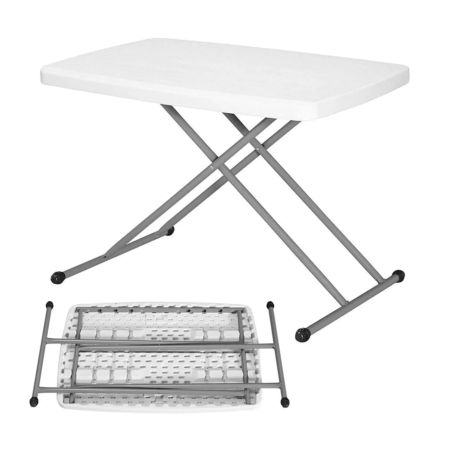 Adjustable Fold Up Portable Small Patio Balcony Plastic Coffee Tea