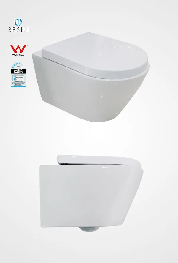 Australian Standard Watermark Wall Hung Toilet Suite With High Quality