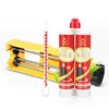 Flexible, non-shrinkable adhesive for grouting of doors and windows