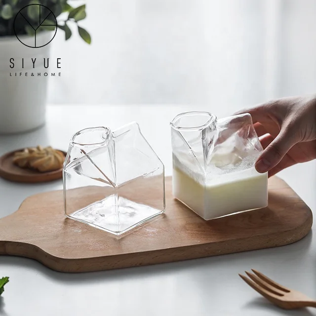 

Cheap Glass Milk Bottles Glass Cup Box Wholesale 2045