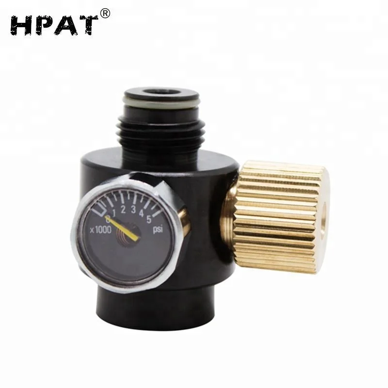 

Paintball Tank Cylinder Adjustable Regulator Output Pressure 0-2000psi 0.825-14NGO Thread