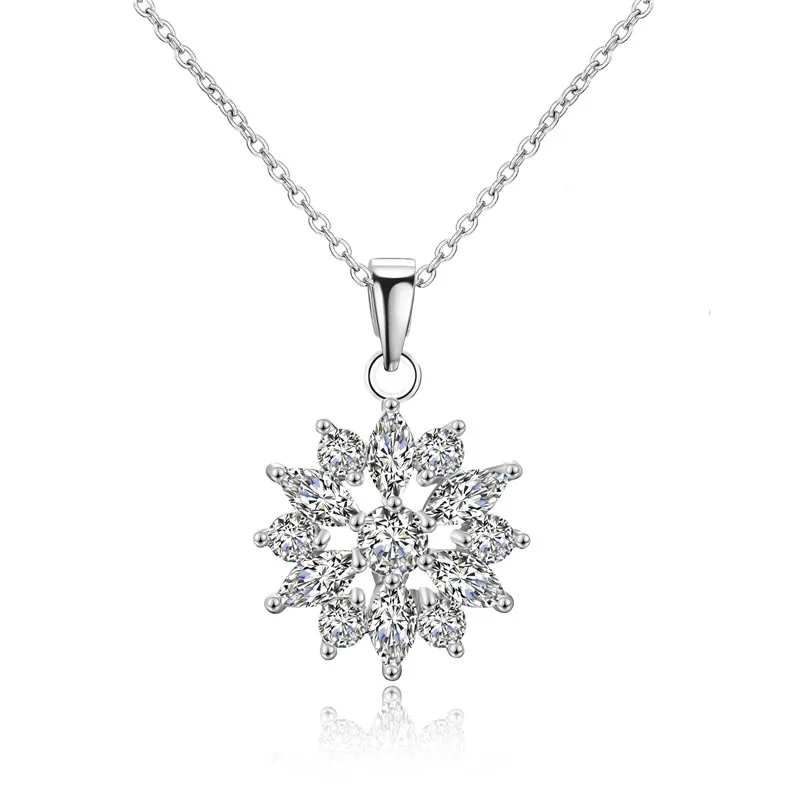 

RAKOL NP2105 snow shape necklace most popular product engagement necklace