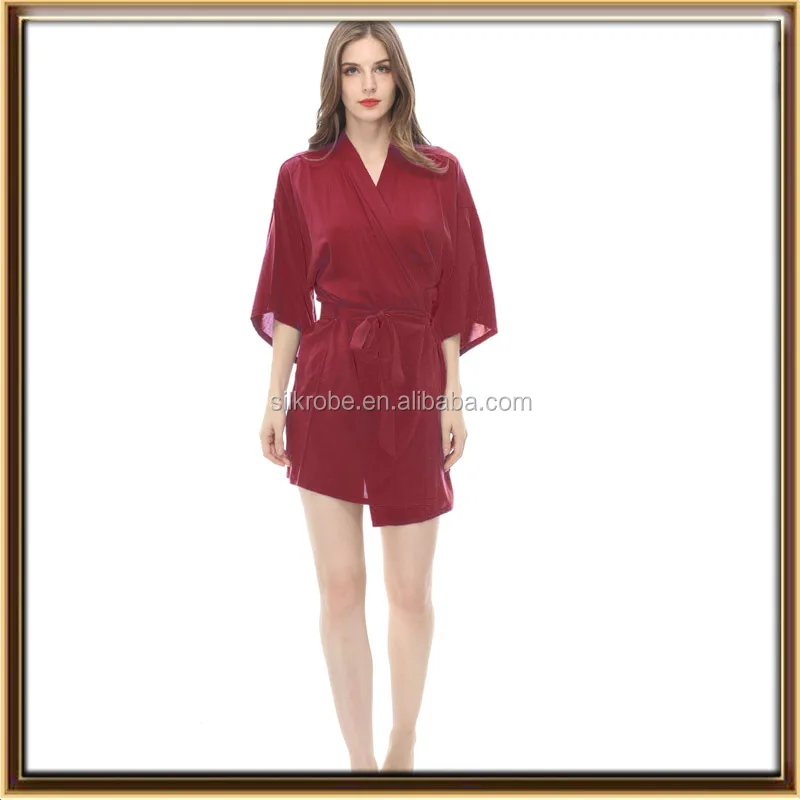 
Stock wholesale plain color cotton bath robe 