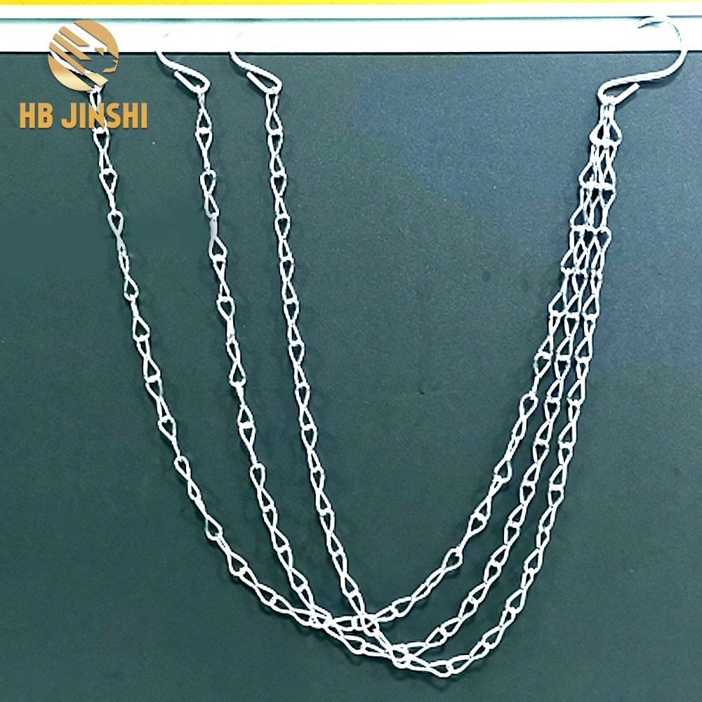 Hanging Basket Chains,20 Inch/ 50cm Black Hanging Chains Flowerpot Iron