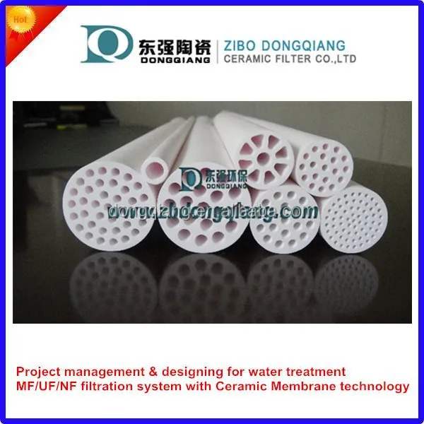 
micro filtration and ultra filtration ceramic membrane filter for solids separation from liquid 