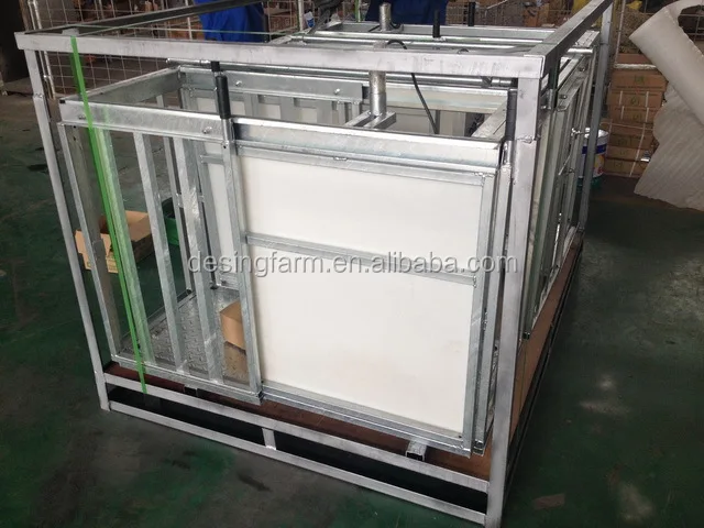 Electric Hot Dip Galvanized Sheep Crate For Weighing