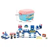 2019 high quality plastic 111PCS DIY blocks toys police office for educational for boys