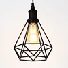 European retro hanging lamp vintage kitchen table iron pendant lights