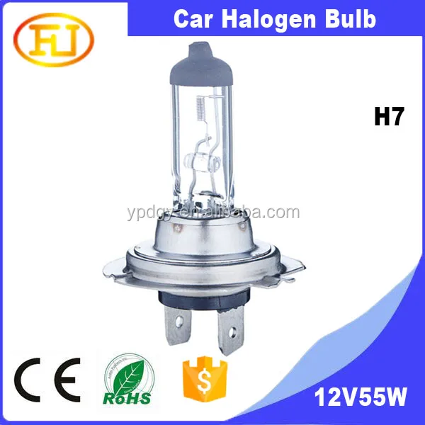 Auto bulb 12V 55w 24v yellow h7 7000k car halogen bulb for headlight auto