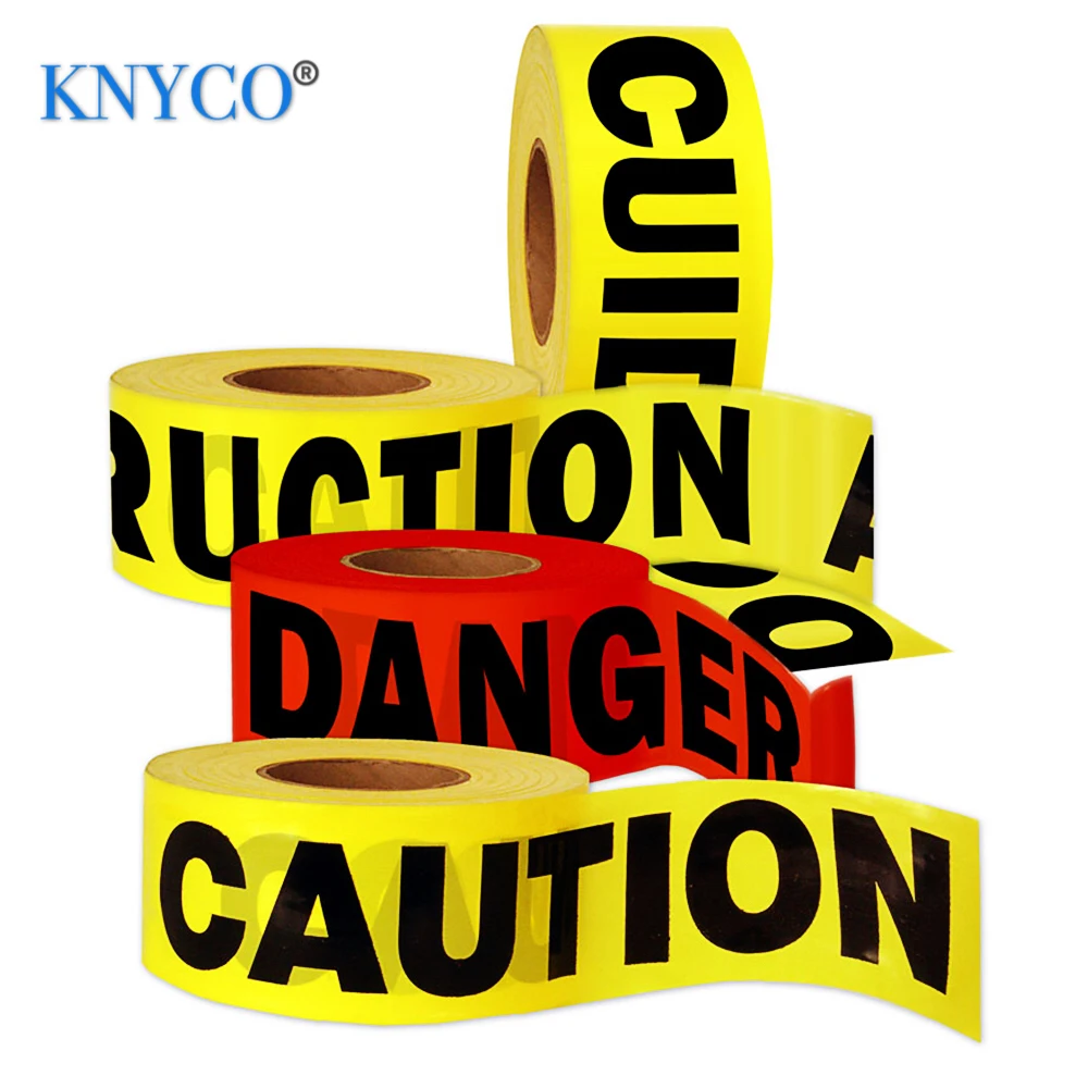 
High strength printed danger PE hazard tape for police warning purpose 