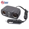 12v power socket with voltage meter led display for car power supply