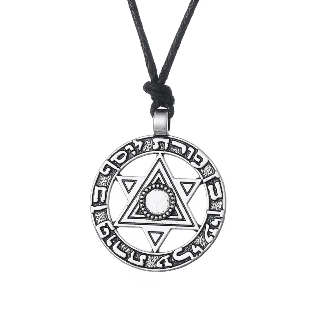 

antique plated pentagram pendant with viking runes pagan wiccan necklace vintage jewelry