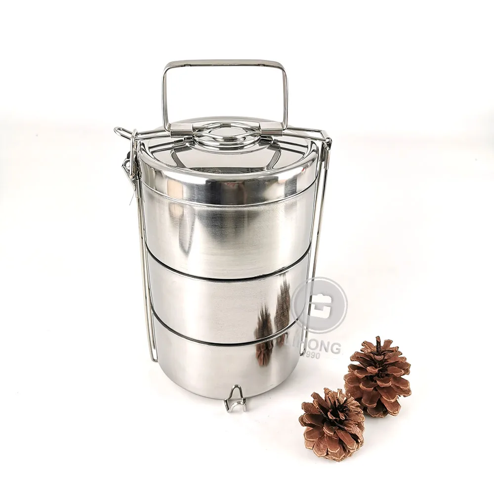 Promotion Gift 3 Layers Take Away Stainless Steel Insulated Hot Food