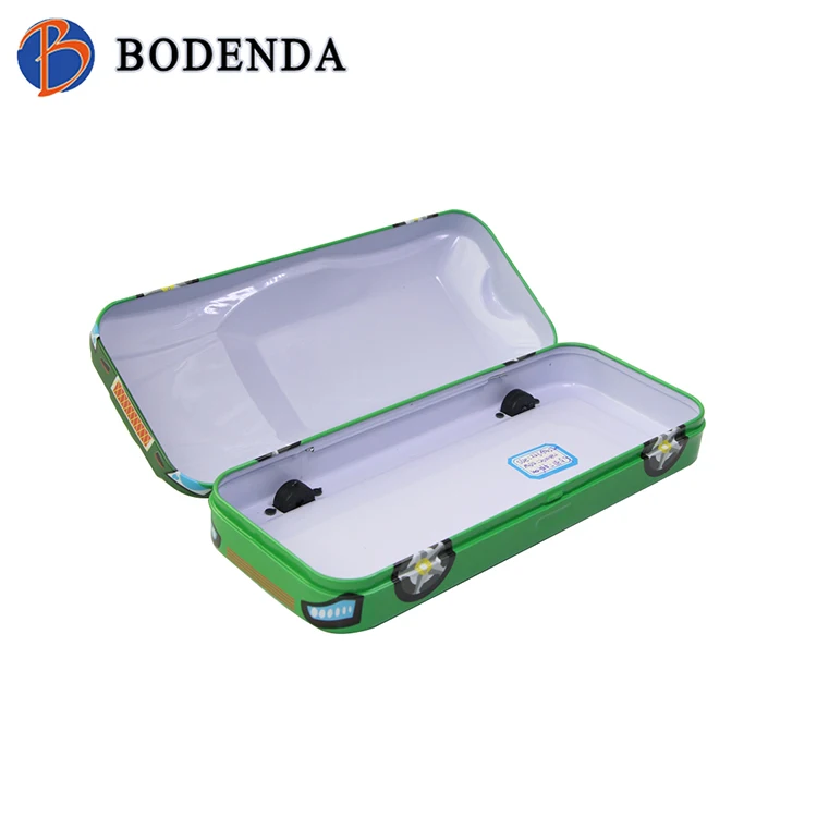 kids sliding personalized car shape pencil box