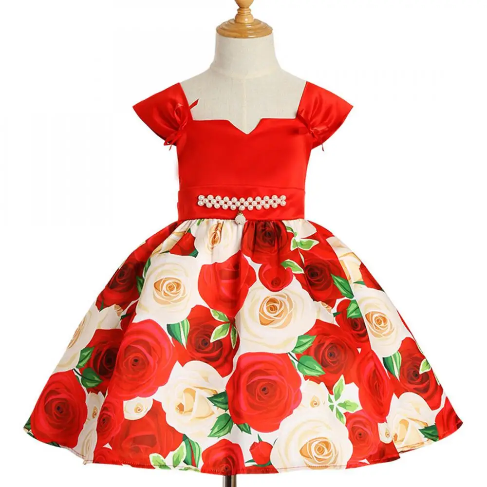 

Happy Flute Baby Girls Dress Big Bowknot Infant Party Dress For Toddler Girl First Birthday