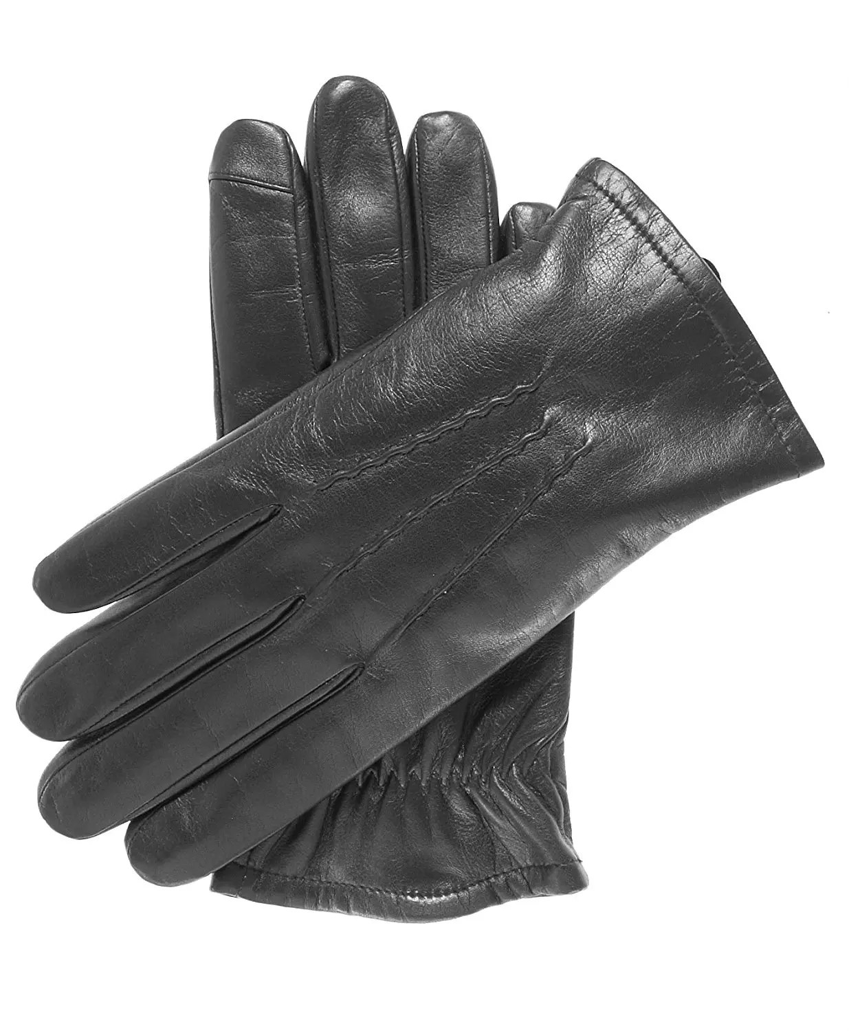 mens black leather dress gloves