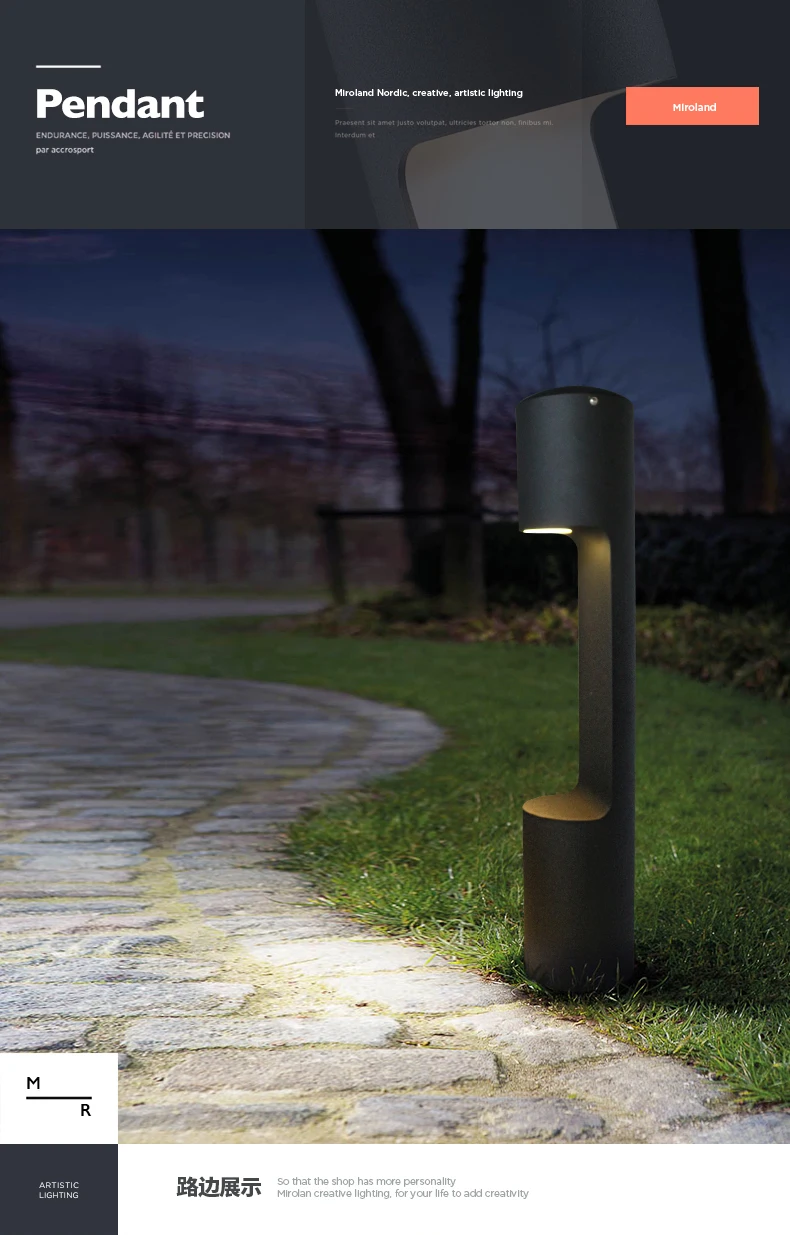 Acrylic lamp European garden lamp for sale